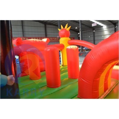 Blower Included Commercial Inflatable Mickey Mouse Park for Toddlers Playing Arena
