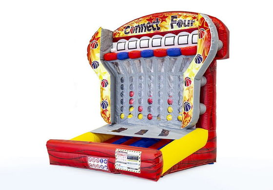 Colorful Inflatable Connect 4 in a Row Target Shooting Game for Commercial Challenges