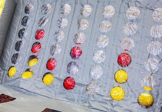 Colorful Inflatable Connect 4 in a Row Target Shooting Game for Commercial Challenges