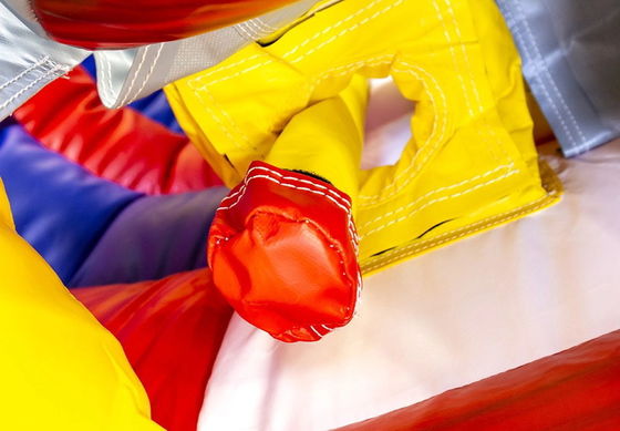 Colorful Inflatable Connect 4 in a Row Target Shooting Game for Commercial Challenges