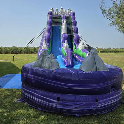 Digital Printing Rockery Theme Water Slide Inflatable for Indoor and Outdoor Entertainment