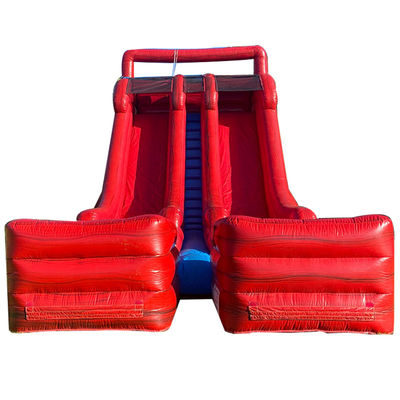 Adult Size Inflatable Water Slide with 2 Slides and 2 Pools in Commercial Grade PVC