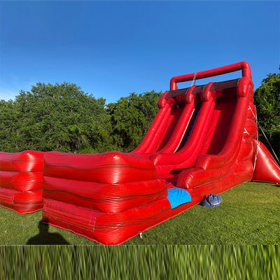 Adult Size Inflatable Water Slide with 2 Slides and 2 Pools in Commercial Grade PVC