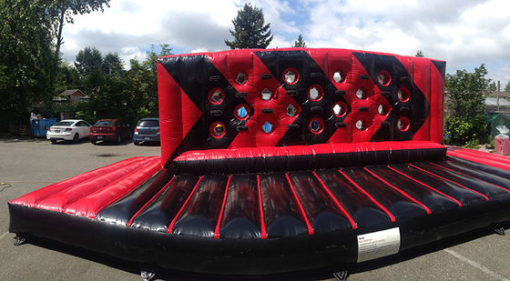 Blower Interactive Sport Game Challenge Inflatable Whack Wall WipeOut Punching Game