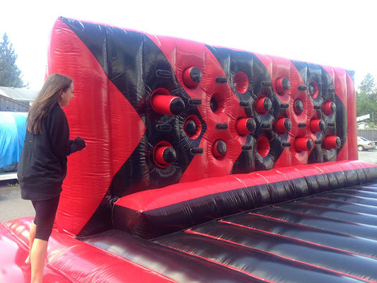 Blower Interactive Sport Game Challenge Inflatable Whack Wall WipeOut Punching Game