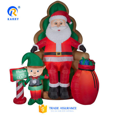 Christmas Advertising Decoration featuring Spiderman Design and Red/White Color Scheme