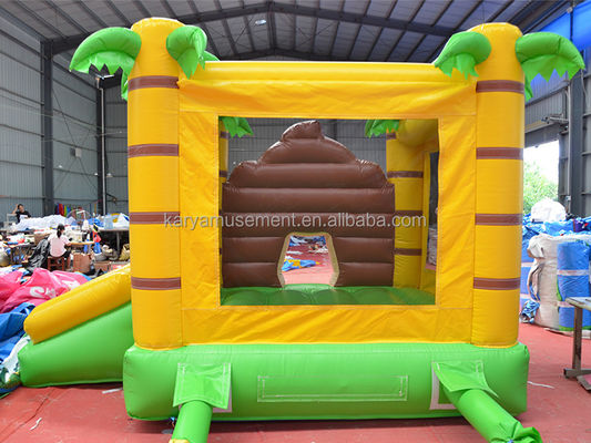 CE/EN71/EN14960 Certified Small Size Jungle Cartoon Monkey Bouncy Castle for Children