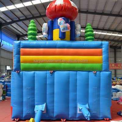 14 Years up Unisex Latest PVC Inflatable Circus Castle with Slip N Slide Fun City Party