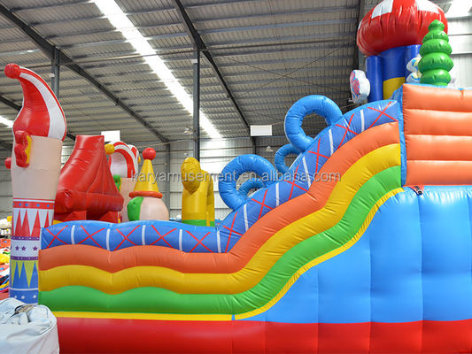 14 Years up Unisex Latest PVC Inflatable Circus Castle with Slip N Slide Fun City Party