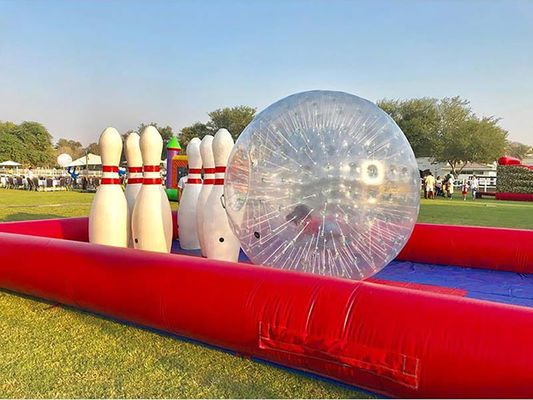 Customized Inflatable Bowling Pin and Ball Game for Team Building Party Entertainment