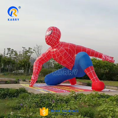 Customized Colorful Marvel Superhero Inflatable Spider Man Advertising PVC Material