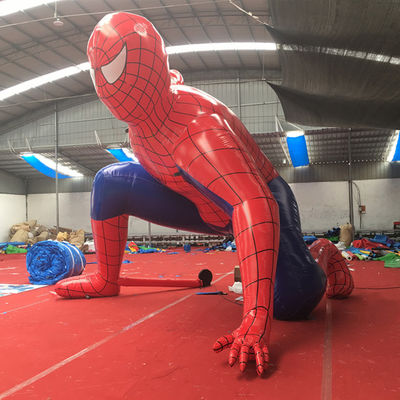 Customized Colorful Marvel Superhero Inflatable Spider Man Advertising PVC Material
