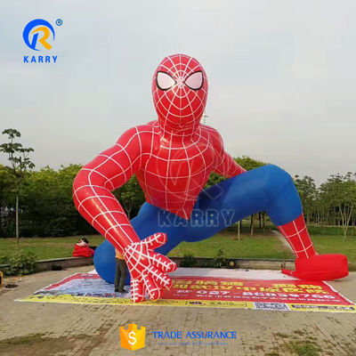 Customized Colorful Marvel Superhero Inflatable Spider Man Advertising PVC Material