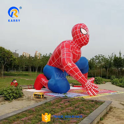 Customized Colorful Marvel Superhero Inflatable Spider Man Advertising PVC Material