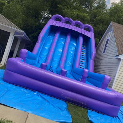 Blower Repair Kits Package Bag Included Three-Lane Water Slide Inflatable for Adults