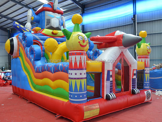 Trampoline Custom Small Size Inflatable Mechanical Ares Fun City Bouncer Combo Slide