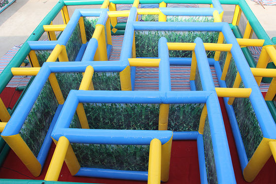 Custom Inflatable Laser Tag Maze for Unisex Corn Labyrinth Challenge Obstacle Course