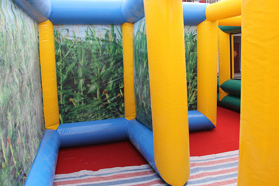 Custom Inflatable Laser Tag Maze for Unisex Corn Labyrinth Challenge Obstacle Course