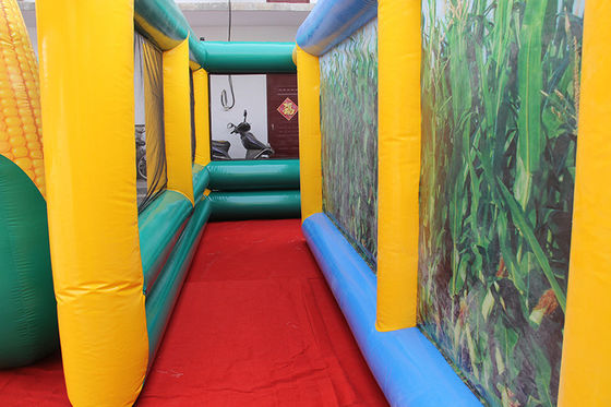 Custom Inflatable Laser Tag Maze for Unisex Corn Labyrinth Challenge Obstacle Course