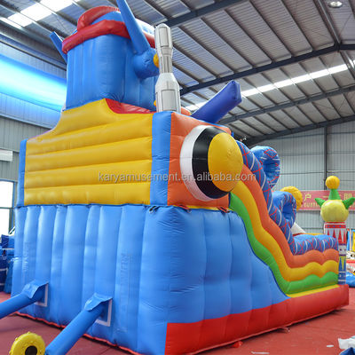 Trampoline Custom Small Size Inflatable Mechanical Ares Fun City Bouncer Combo Slide