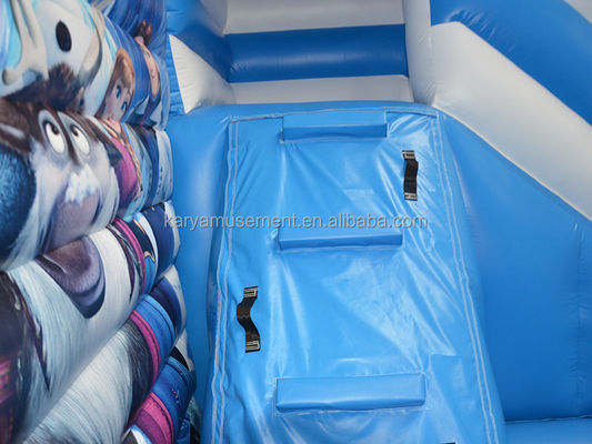 Customized Kids Party Inflatable Trampoline Princess Elsa Castle Combo Jumping Slide