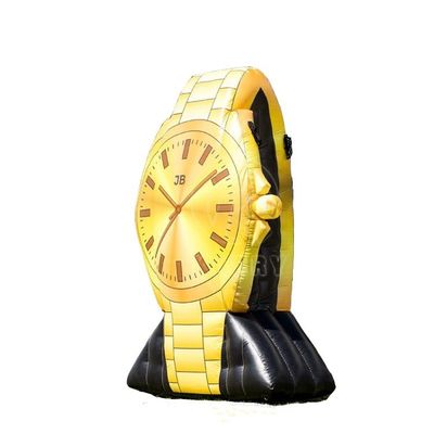 Air Blower and Repair Kits Included Inflatable Golden Watch Model for Advertising