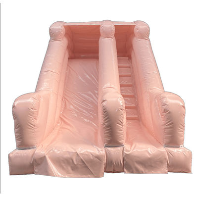Outdoor Commercial PVC Chocolate Color Inflatable Dry or Wet Slide for Party Rentals
