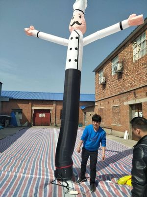 6m Inflatable Chef Sky Dancing Air Tube Dancer Man Waving Model for Outdoor Advertising