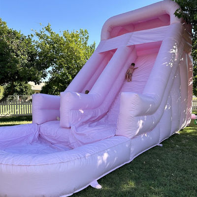 Commercial rental inflatable candy slides with pool jumping and popular in the market