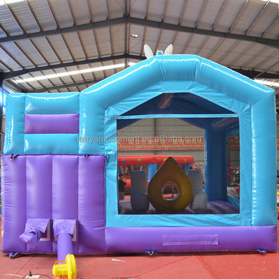Unisex PVC Exquisite Rainbow Unicorn Inflatable Bouncer Jumping Castle for Playground