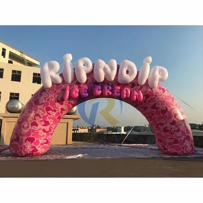 Customized Company Events Outdoor Inflatable Arch with Dolphin Theme Advertising