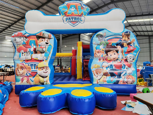 Unisex Paw Patrol Inflatable Castle with Inner Slide Commercial Customizable Design