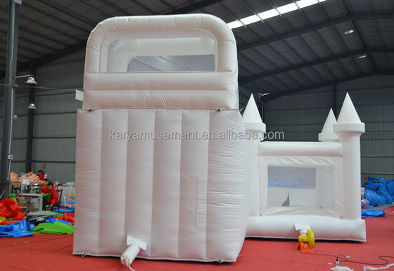 Customized Logo Acceptable Indoor Jumping Castle for Kids PVC White Inflatable Castle