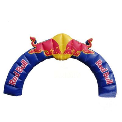Gender-Neutral Inflatable Archway Red Bull Advertising with PVC Material Inflatables