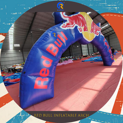 Gender-Neutral Inflatable Archway Red Bull Advertising with PVC Material Inflatables