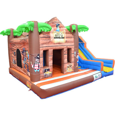 Upgrade Your Playground with Toddler Log Cabin Bounce House and Inflatable Slide Combo