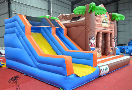 Upgrade Your Playground with Toddler Log Cabin Bounce House and Inflatable Slide Combo