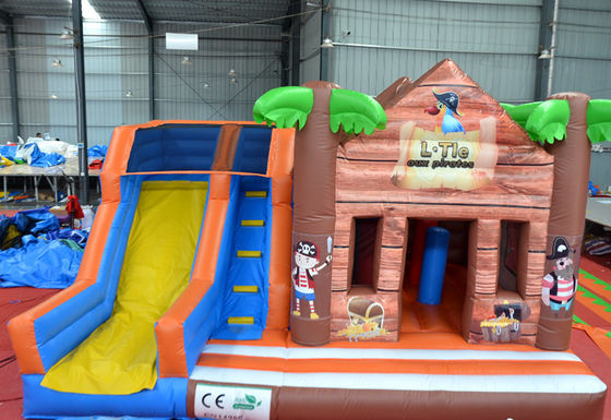 Upgrade Your Playground with Toddler Log Cabin Bounce House and Inflatable Slide Combo