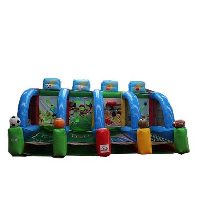 Features PORTABLE Kids 4 In 1 Carnival Inflatable Sport Game Inflatable Basketball Shooting Game