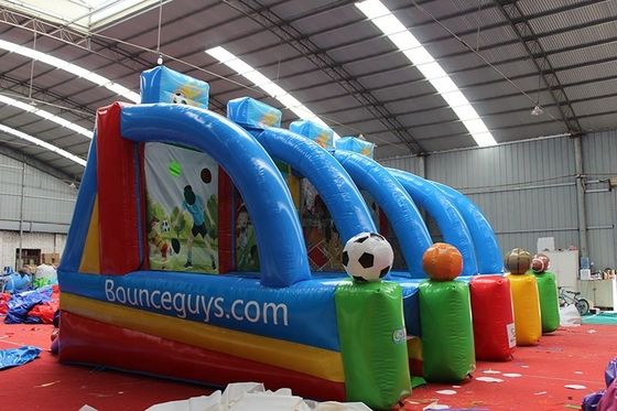 Features PORTABLE Kids 4 In 1 Carnival Inflatable Sport Game Inflatable Basketball Shooting Game