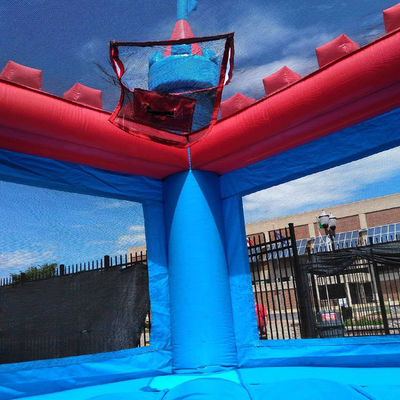Customize Accepted Brave Knight Blue Bounce House Inflatable Castle for Home Backyard