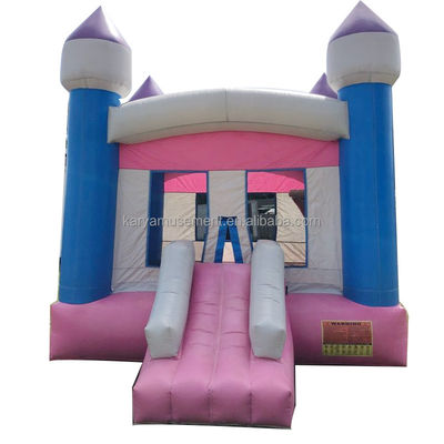 Customizable Toddler Pink Theme Inflatable Bouncing Castle with Blower and Package Bag