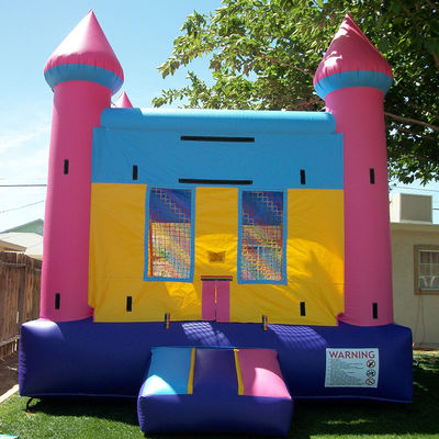 Customizable Toddler Pink Theme Inflatable Bouncing Castle with Blower and Package Bag