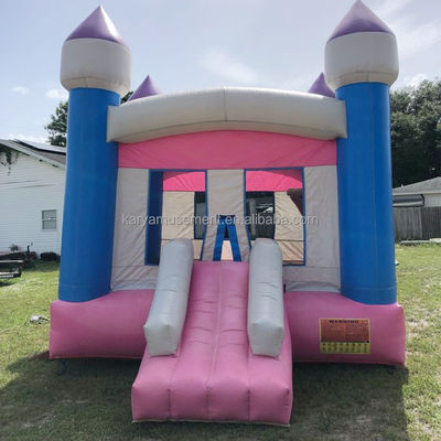 Customizable Toddler Pink Theme Inflatable Bouncing Castle with Blower and Package Bag