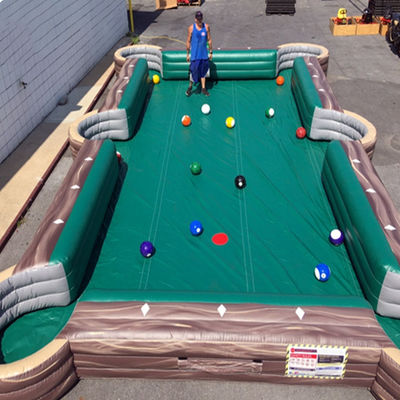 Customized PVC Tarpaulin Inflatable Soccer Billiard Pool Table for Interactive Games