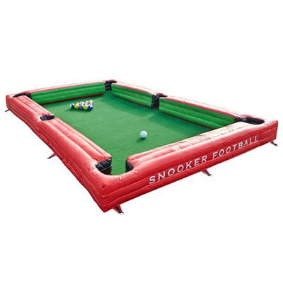 Customized PVC Tarpaulin Inflatable Soccer Billiard Pool Table for Interactive Games