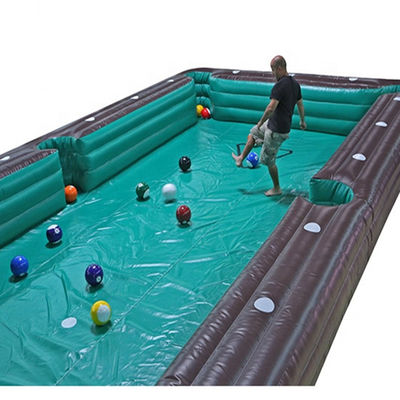 Customized PVC Tarpaulin Inflatable Soccer Billiard Pool Table for Interactive Games