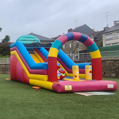 Party Rentals Candy House Theme Inflatable Dry Slide with CE/EN71/EN14960 Certification