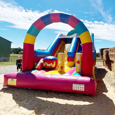 Party Rentals Candy House Theme Inflatable Dry Slide with CE/EN71/EN14960 Certification