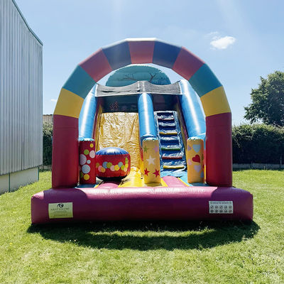 Party Rentals Candy House Theme Inflatable Dry Slide with CE/EN71/EN14960 Certification